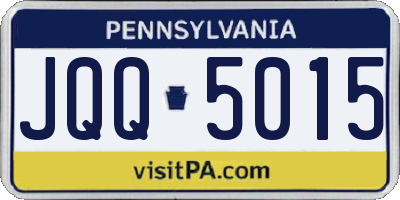 PA license plate JQQ5015