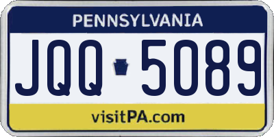 PA license plate JQQ5089