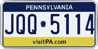 PA license plate JQQ5114