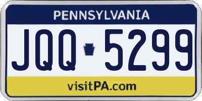 PA license plate JQQ5299