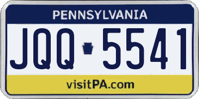 PA license plate JQQ5541