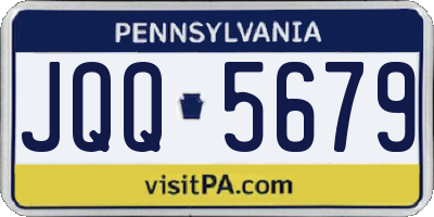 PA license plate JQQ5679