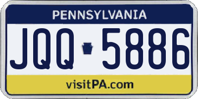 PA license plate JQQ5886