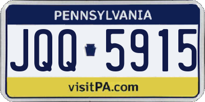 PA license plate JQQ5915