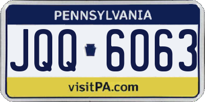 PA license plate JQQ6063