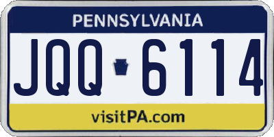 PA license plate JQQ6114
