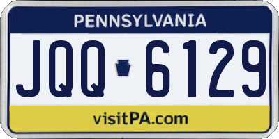 PA license plate JQQ6129