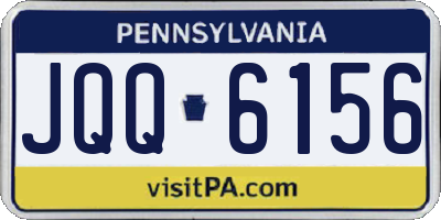 PA license plate JQQ6156