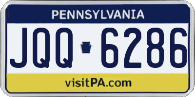 PA license plate JQQ6286