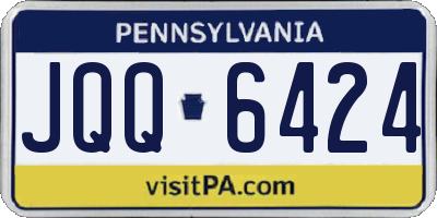 PA license plate JQQ6424