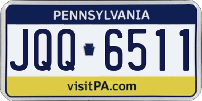 PA license plate JQQ6511