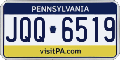 PA license plate JQQ6519