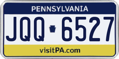 PA license plate JQQ6527