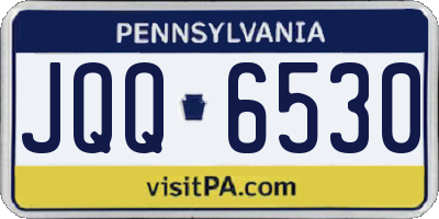 PA license plate JQQ6530