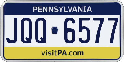 PA license plate JQQ6577