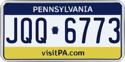 PA license plate JQQ6773