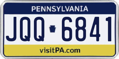 PA license plate JQQ6841