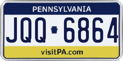 PA license plate JQQ6864