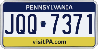 PA license plate JQQ7371