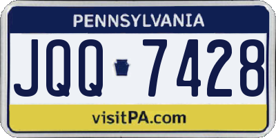 PA license plate JQQ7428