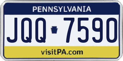 PA license plate JQQ7590