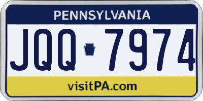 PA license plate JQQ7974