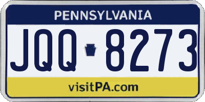 PA license plate JQQ8273