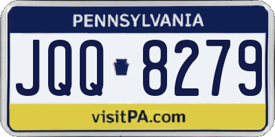 PA license plate JQQ8279