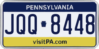 PA license plate JQQ8448
