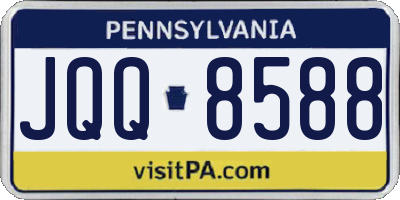 PA license plate JQQ8588
