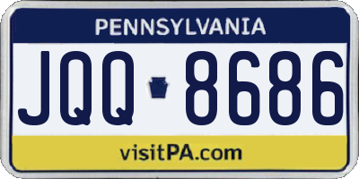 PA license plate JQQ8686