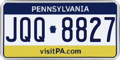 PA license plate JQQ8827