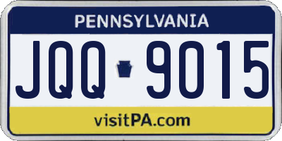 PA license plate JQQ9015