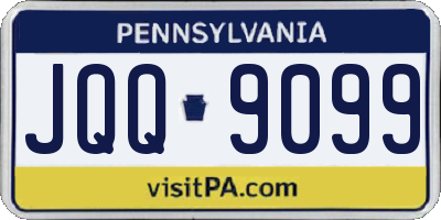 PA license plate JQQ9099