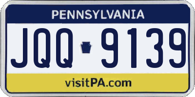 PA license plate JQQ9139