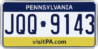 PA license plate JQQ9143