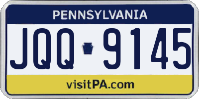 PA license plate JQQ9145