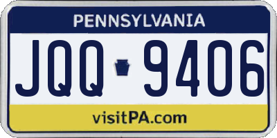 PA license plate JQQ9406