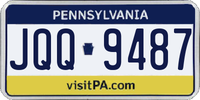 PA license plate JQQ9487