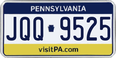 PA license plate JQQ9525
