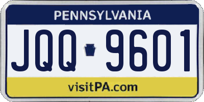 PA license plate JQQ9601