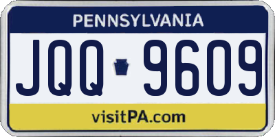 PA license plate JQQ9609