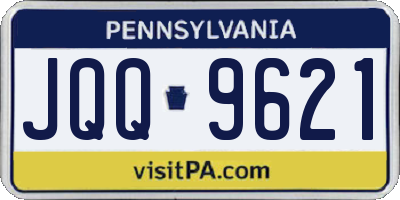 PA license plate JQQ9621