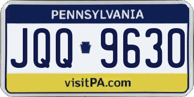 PA license plate JQQ9630