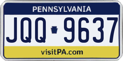 PA license plate JQQ9637