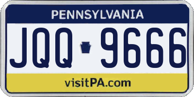 PA license plate JQQ9666
