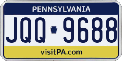 PA license plate JQQ9688
