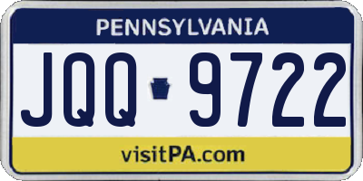 PA license plate JQQ9722
