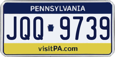 PA license plate JQQ9739