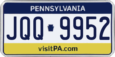 PA license plate JQQ9952